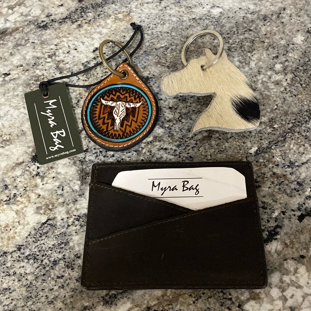 Myra Credit Card Holder and Key Chains Lot